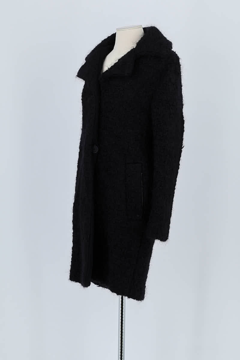 Manteau Karl Lagerfeld Noir en Laine