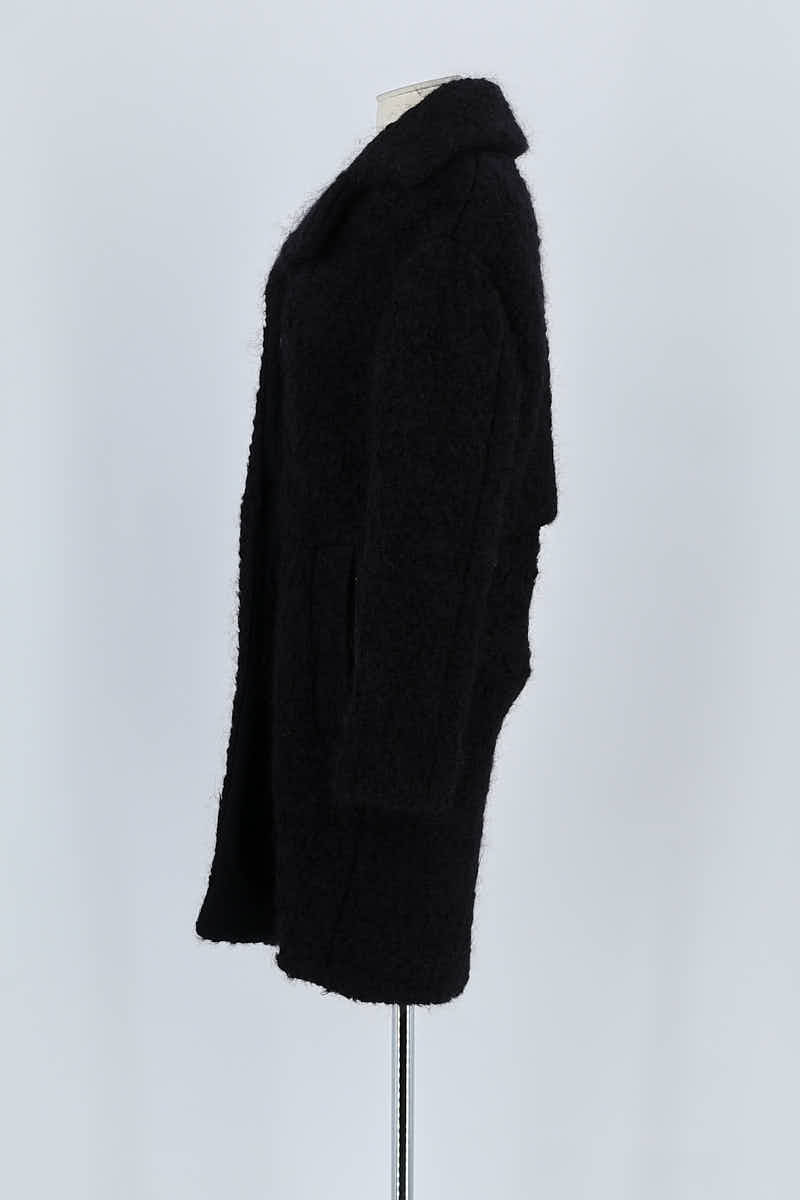 Manteau Karl Lagerfeld Noir en Laine