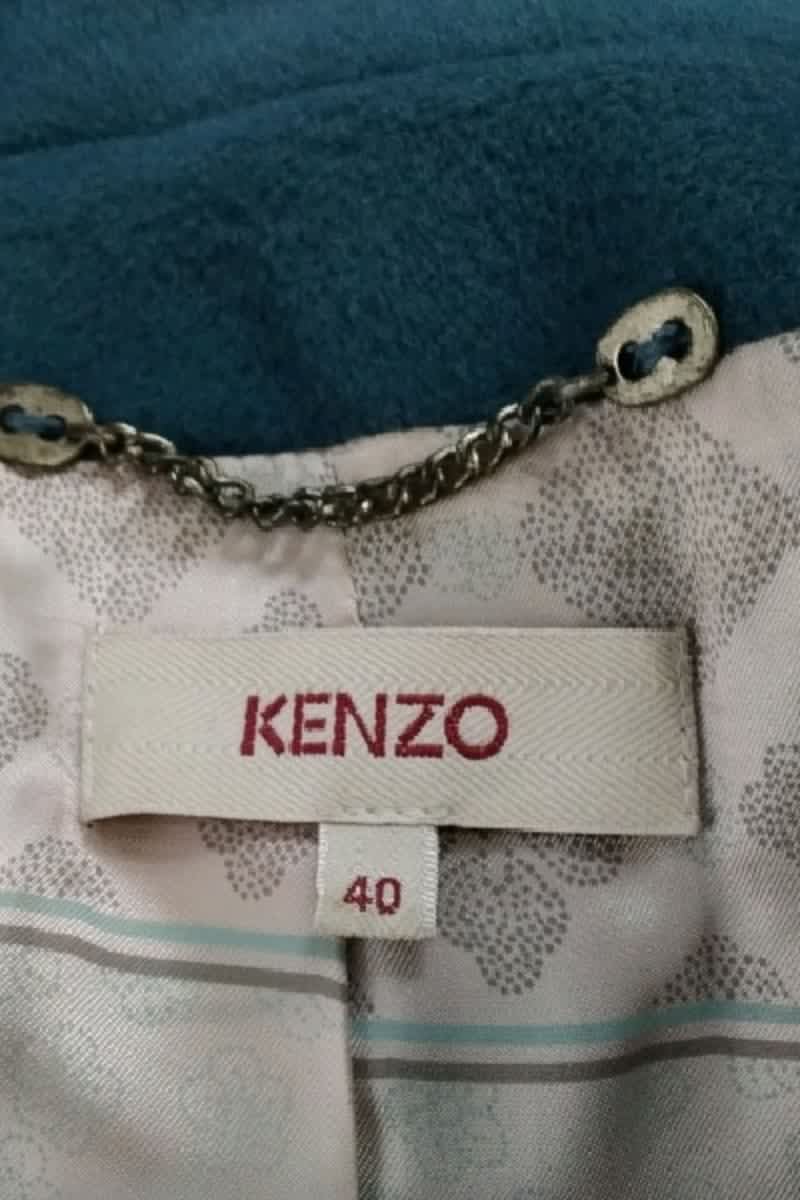Manteau Kenzo Bleu en Laine