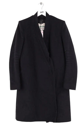 Manteau Kenzo Noir en Laine, taille L - Seconde Main