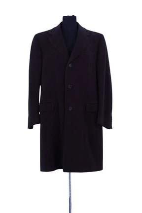 Manteau Lanvin Marron en Laine, taille L - Seconde Main