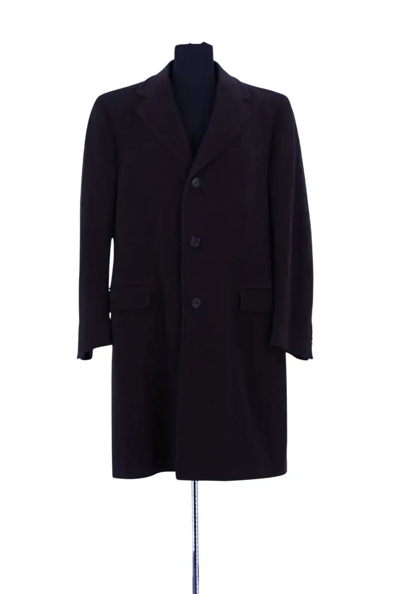 Manteau Lanvin Marron en Laine, taille L - Seconde Main