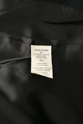 Manteau Loulou Studio Noir en Laine