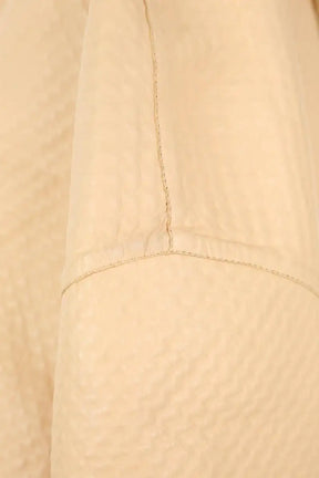 Manteau Maison Ullens Beige en Cuir
