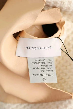 Manteau Maison Ullens Beige en Cuir