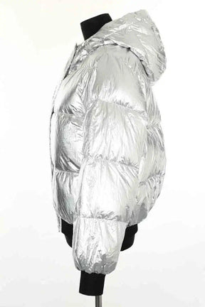 Manteau Maje Argent en Synthétique