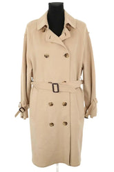 Manteau Maje Beige en Laine, taille S - Seconde Main