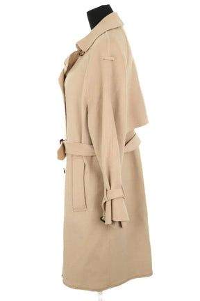 Manteau Maje Beige en Laine