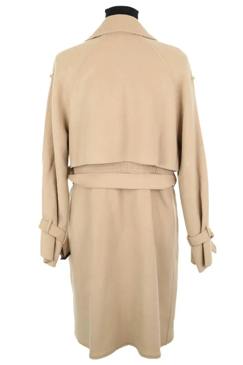 Manteau Maje Beige en Laine