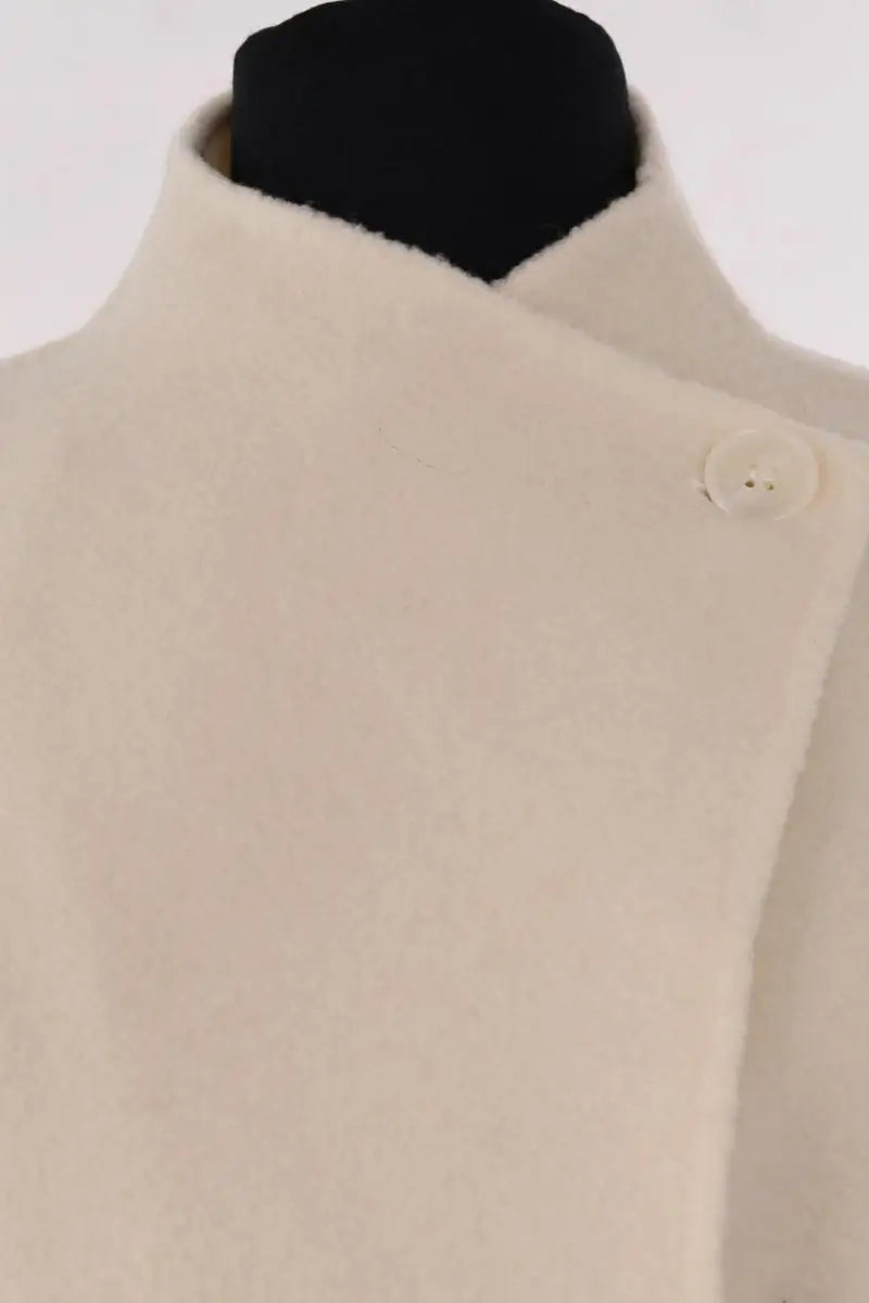 Manteau Maje Ecru en Laine