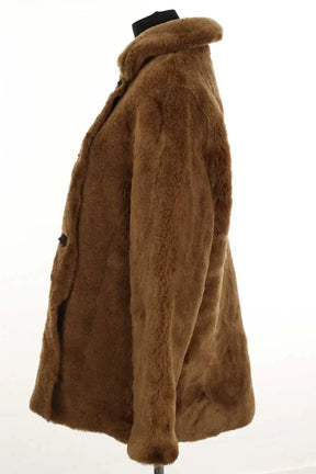 Manteau Maje Gaban Noir en Cuir