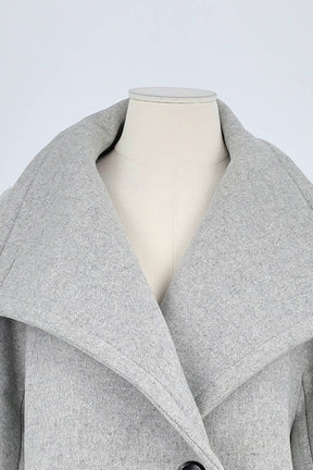 Manteau Maje Gris en Laine