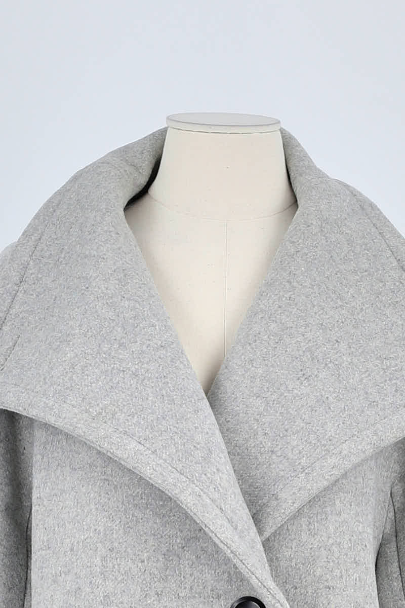Manteau Maje Gris en Laine