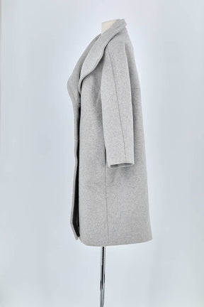 Manteau Maje Gris en Laine