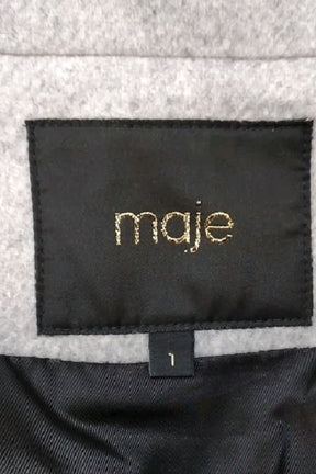 Manteau Maje Gris en Laine