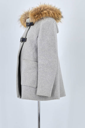 Manteau Maje Gris en Laine