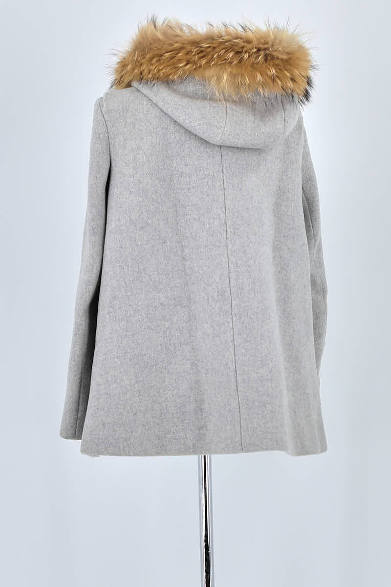 Manteau Maje Gris en Laine