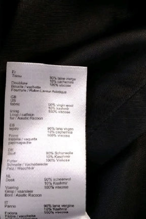 Manteau Maje Gris en Laine