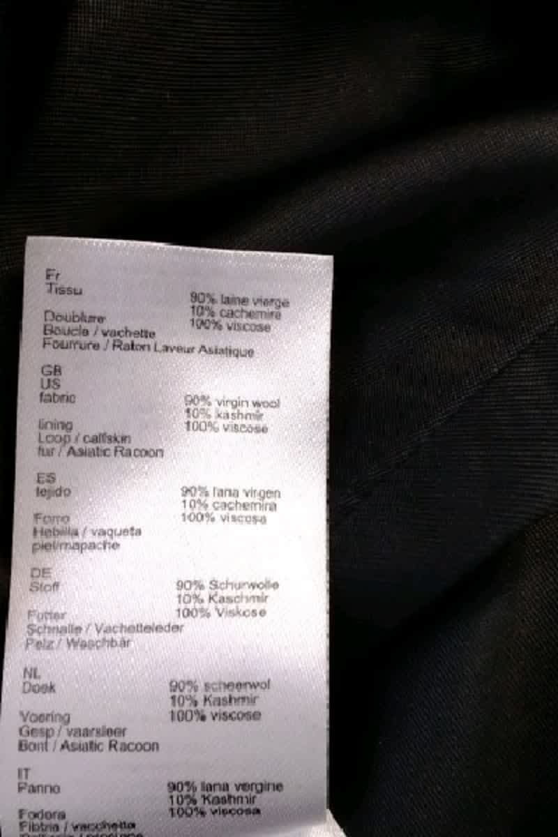Manteau Maje Gris en Laine