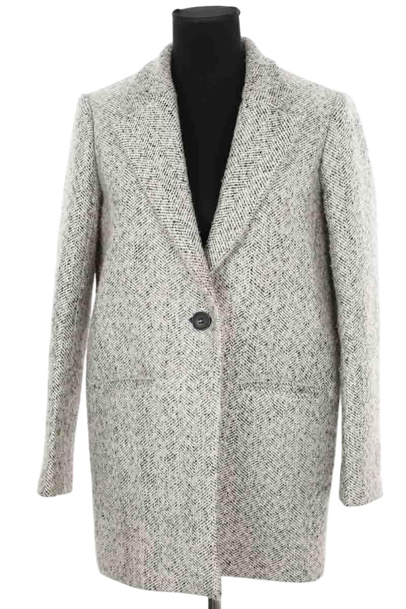 Manteau Maje Gris en Polyester, taille S - Seconde Main