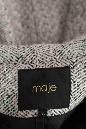 Manteau Maje Gris en Polyester
