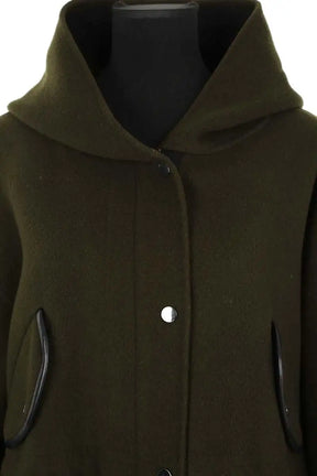 Manteau Maje Kaki en Laine