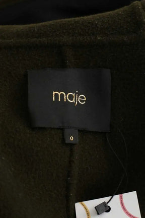 Manteau Maje Kaki en Laine
