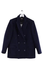 Manteau Maje Marine en Laine, taille S - Seconde Main