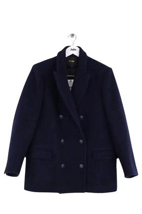 Manteau Maje Marine en Laine, taille S - Seconde Main