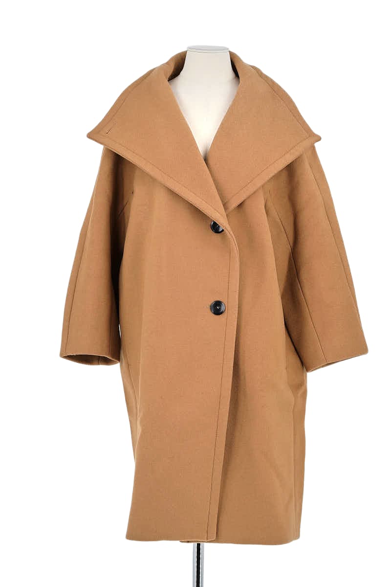 Manteau Maje Marron en Laine, taille S - Seconde Main