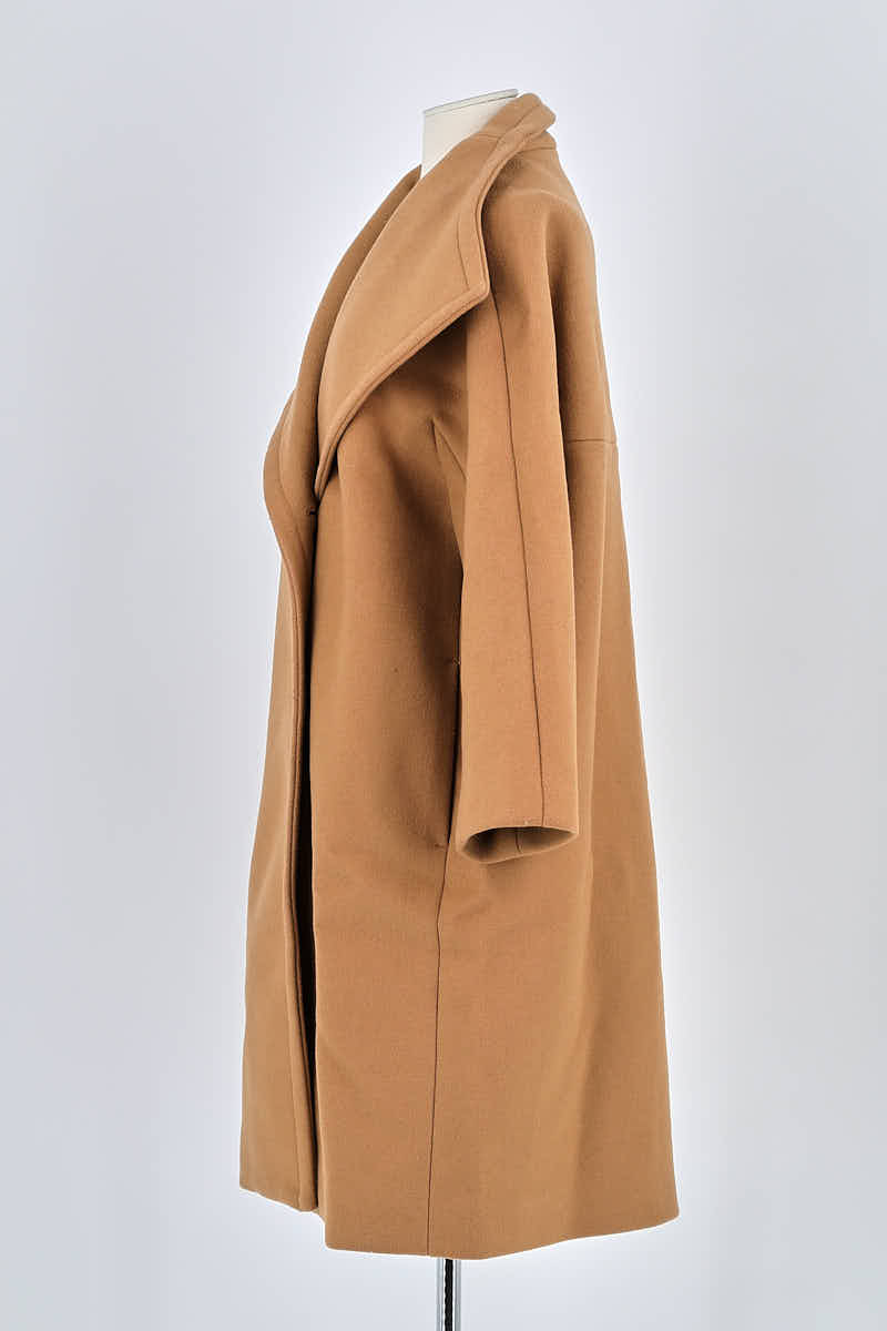 Manteau Maje Marron en Laine