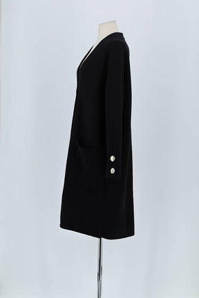 Manteau Maje Noir en Coton