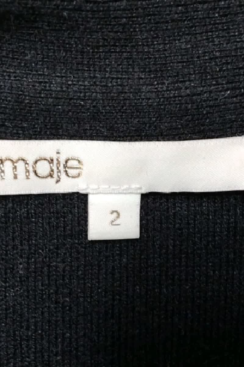 Manteau Maje Noir en Coton