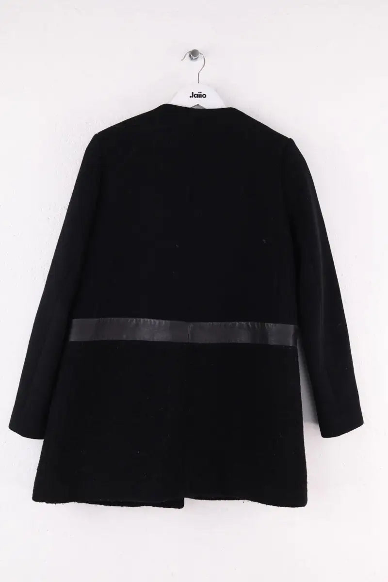 Manteau Maje Noir en Laine