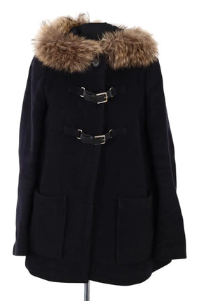 Manteau Maje Noir en Laine, taille M - Seconde Main