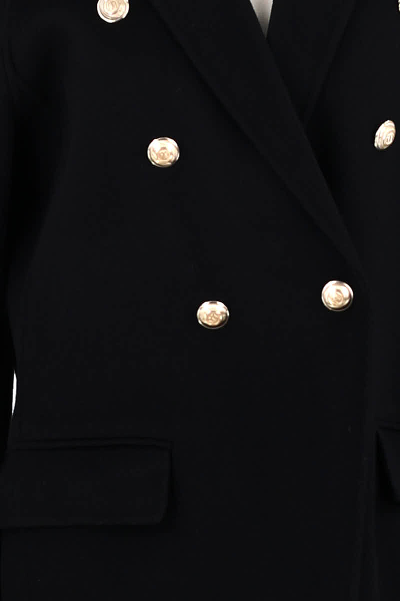 Manteau Maje Noir en Laine