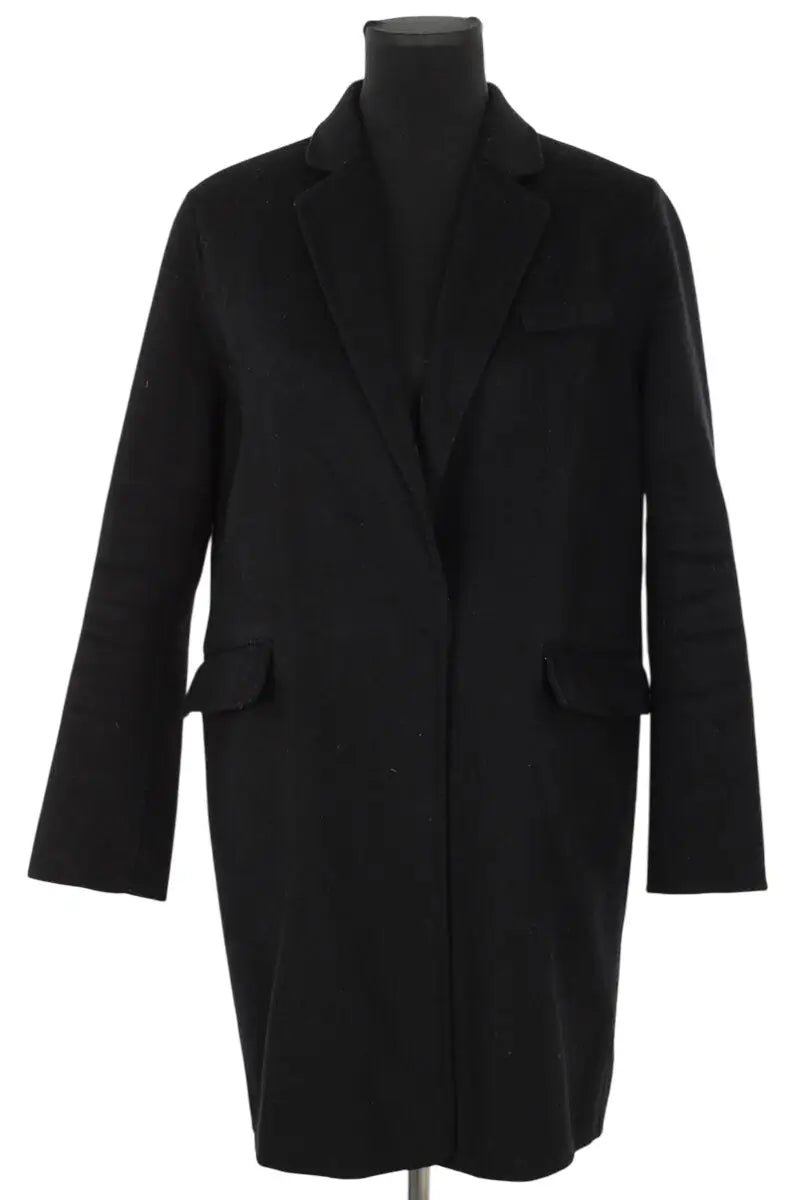 Manteau Maje Noir en Laine, taille S - Seconde Main