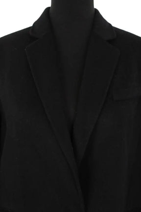 Manteau Maje Noir en Laine