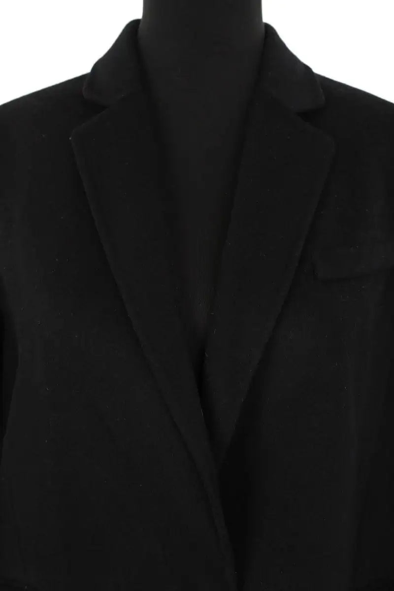Manteau Maje Noir en Laine