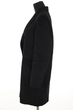 Manteau Maje Noir en Laine