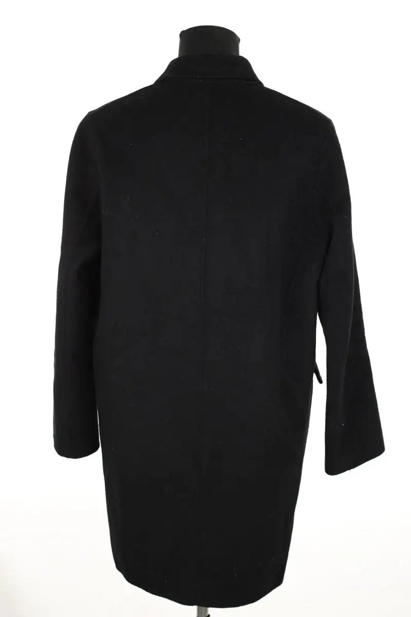 Manteau Maje Noir en Laine