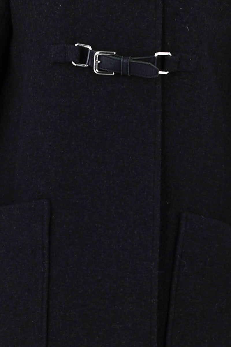 Manteau Maje Noir en Laine
