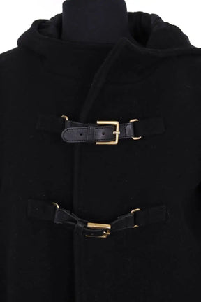 Manteau Maje Noir en Laine