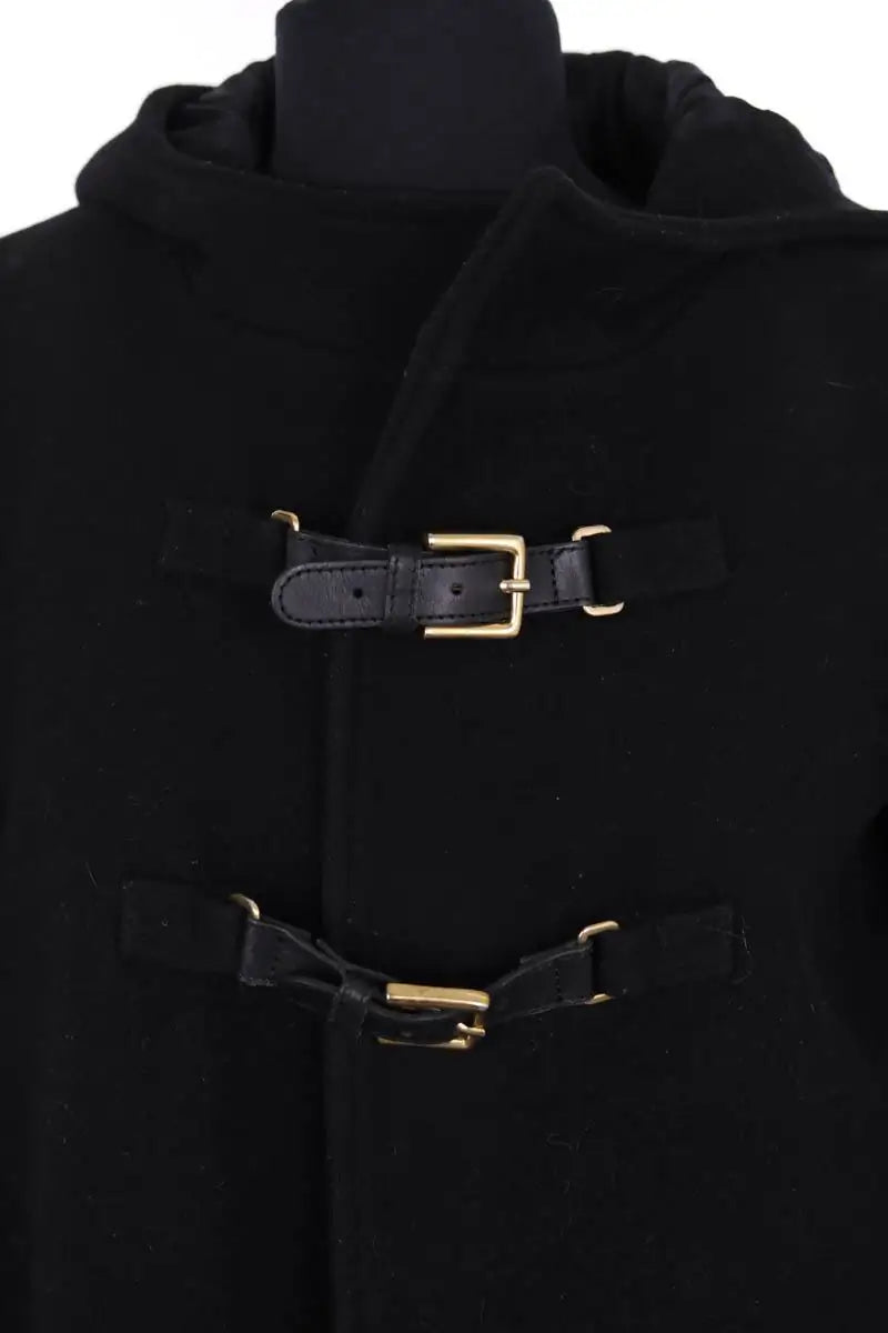 Manteau Maje Noir en Laine