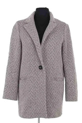Manteau Maje Noir en Laine, taille S - Seconde Main