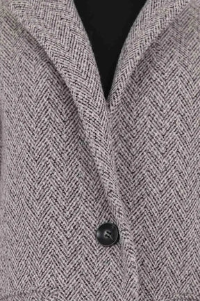 Manteau Maje Noir en Laine
