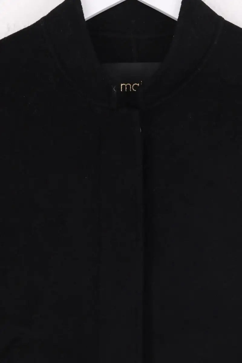 Manteau Maje Noir en Laine