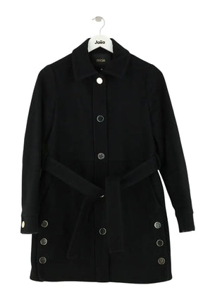 Manteau Maje Noir en Synthétique, taille S - Seconde Main