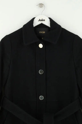 Manteau Maje Noir en Synthétique