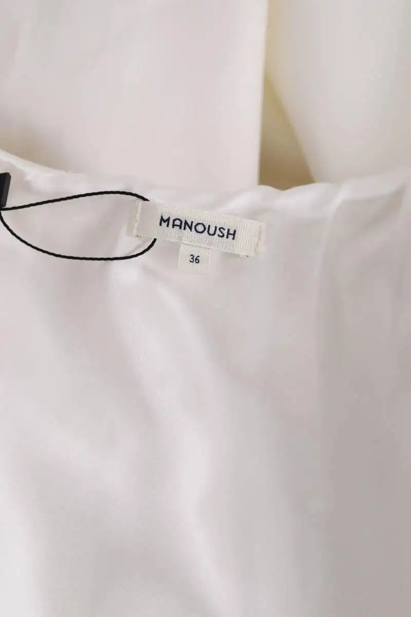 Manteau Manoush Blanc en Synthétique